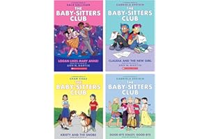 HJZWTS The Babysitters Club Graphic Novel 4 Books Collection (Book 8 to 11) (Logan Likes Mary Anne!, Claudia and the New Girl, Kristy and the Snobs & Good-bye Stacey, Good-bye)