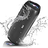 Ykall Cassa Bluetooth Portatile, 20W Altoparlante Bluetooth Impermeabile IPX6 Wireless 360° Stereo, con Luce LED 36 Ore di Ri