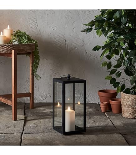 3 Bougies TruGlow® à LED Blanche avec Bougeoir en Verre