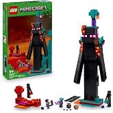 LEGO Minecraft The Enderman's Tower 21279 | Toys for 9+ Year Old Boys Modular Toy Convertible into 2 Fortresses Endermans Fig