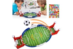 Gxhong Jeux de Football de Table, Jouet de Football de Table de Fête à 2 Joueurs, Mini Jeu de Baby-Foot Jouet éducatif pour Enfant Jeux de Tables de Football pour Enfants Adultes Cadeau Coupe du Monde