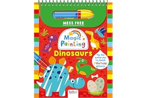 BOOKOLI Magic Painting Book: Dinosaurs with Magic Water Pen