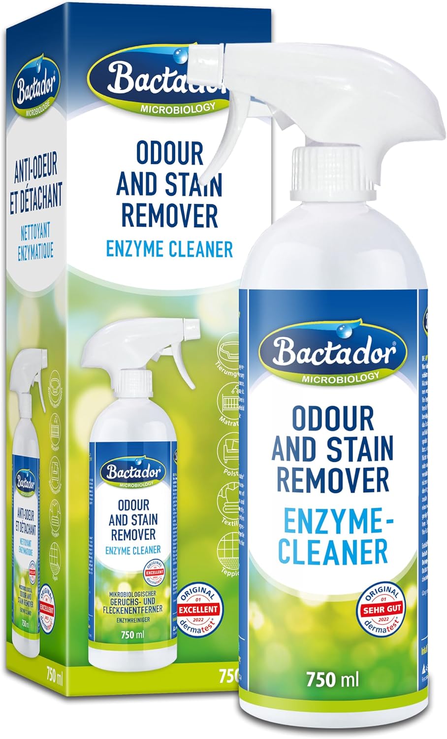Qualité de Fabrication & Durabilité : Bactador Enzyme Renare - Spray 750ml för lukt