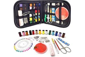 OWill Kit de couture 94 pièces - Fournitures de couture de qualité supérieure - Mini kit de couture pour débutants, voyageurs et réparations de vêtements d'urgence