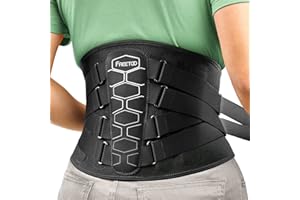 FREETOO Ceinture de soutien dorsal pour soulager les douleurs lombaires, médicale avec coussin lombaire pour les femmes et les hommes pour les hernies discales et la sciatique.Taille XL(120-137cm)