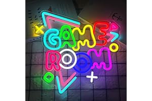 WEEDDY Neon LED Gaming, Décoration Murale pour Chambre Gamer et Salle de Jeux, Enseigne Lumineuse Néon avec USB et Variateur d'Intensité, Cadeau pour Ados et Adulte, Accessoire Bar et Deco Chambre