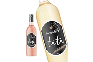 JOLI COON JoliCoon Etiquette Bouteille Annonce Grossesse Tata - Tu Vas être Tata