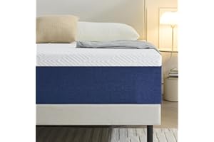 Yocreat 20CM Double Mattress, Gel Memory Foam, Pressure Relieving, Medium Firm Feel with Cooling Cover, Breathable, Double Bed Mattress 135cm x 190cm