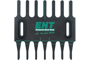ENT EUROPEAN NORM TOOLS ENT 99005 Plantilla de cola de milano para uniones estables de madera, plástico resistente al calor, negro