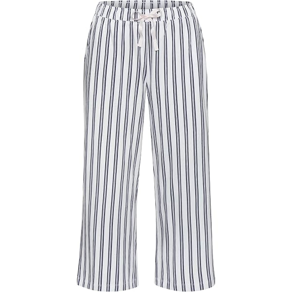 S.Oliver Damen Pyjama Hose - Bequem, Baumwoll-Viskose Mix, Mit Tunnelzugbund