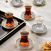 Schafer Tommy 6 lı Cam &Ccedil;ay Seti 12 Par&ccedil;a-Siyah