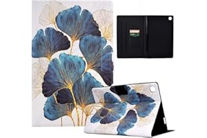 LSPCASA Samsung Galaxy Tab A Case 10.1 Inch Tablet Case For Samsung Galaxy Tab A 10.1 2019 SM-T510/T515 PU Leather Stand Folio Cover With Card Slots Galaxy Tab A Case Leaf