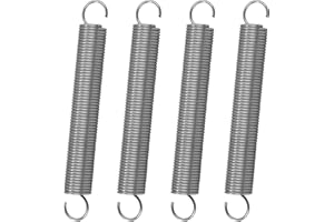GUNGY Resortes de Extensión 90mm Muelles de Tensión con Gancho Muelle de Acero Inoxidable Diámetro Exterior 12mm Diámetro Alambre 1,2 mm Fuerza Resorte 3,2KG 4 Piezas