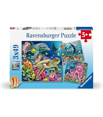 Ravensburger - Puzzle cadre 15 Pièces - Petits animaux sous l'eau - Pu