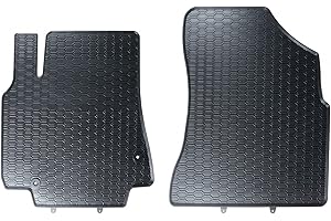 GEYER & HOSAJA Alfombrillas de Goma para Coche 845/2C Compatible con Citroen Berlingo II 2 pc. (2008-2018) y Peugeot Partner II 2 pc. (2008-2019)