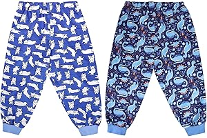 MOEMOE BABY Calzones de Entrenamiento, Algodón Bragas de Aprendizaje para niños el orinal nocturno, Pantalones de pañales para niños, azul 5-7 años