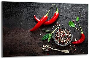 TMK ARTDEKO TMK | Tabla de cortar de 80 x 52 cm, 1 pieza, protección contra salpicaduras, protección contra salpicaduras