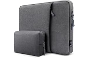 ZYB Impermeable Funda PC Portatil 15,6 Pulgadas, Funda Ordenador 15-15,6 Pulgadas para 15.6" Notebook Lenovo Thinkpad Ideapad HP DELL Acer ASUS Surface Laptop MacBook Pro 16 15 etc Bolsa-Gris Oscuro