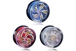 FORESTM 3 Pcs Light Up Yo Yo Balls, lashing Responsive Yoyo Toys for Kids, Beginner Trick Yoyo Toy for Boys and Girls, Colorful LED Light Up Easy Return YoYo for Learning Tricks, Improving Motor Skills