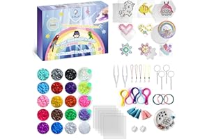 La Manuli 10000 Perline a Fusione (Set di Grandi Unicorni) 5mm Perline da Stirare Kit | 20 Colori | 5 Pegboard per il Tempo Libero Creativo | Artigianali fai da te Pyssla Compatible
