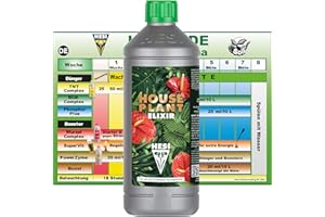 ELITE BBQ Hesi Houseplant Elixir 1L – Hochwirksamer Dünger für Zimmerpflanzen - Pflanzendünger für gesunde Wurzeln & kräftiges Wachstum - HPE Dünger Hesi für alle Zimmerpflanzen - Ideal für Topfpflanzen