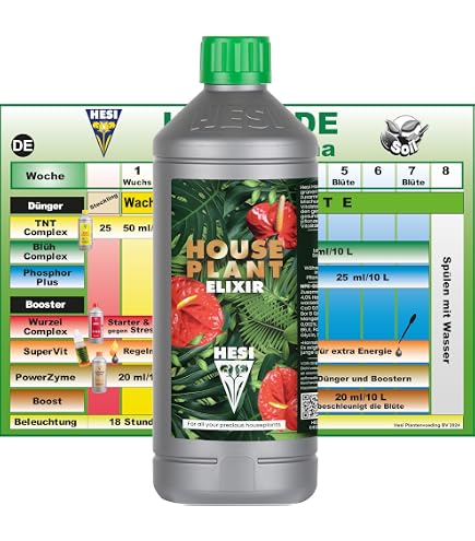 Growmania Hesi Elixir 1L - Engrais Liquide Floraison Et Croissance Plantes D'Intérieur