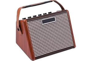 Sasuori AG-15A 15W Amplificatore per Chitarra Acustica Portatile Amplificatore BT Altoparlante Batteria Ricaricabile Incorporata Con Interfaccia Microfono