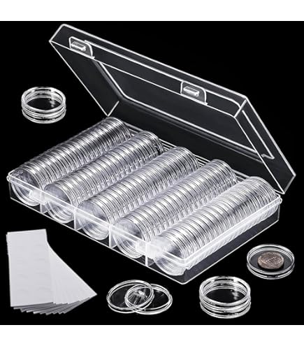 Coin Sorter 40 Prophila Capsules Pour Pièce De Onnaie Jusqu'à 33 , 10 Euro Prophila Coin Capsules Diameter 33 Mm Pack Of 100 Grams