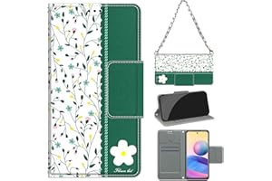 Betunistoy Funda para Redmi Note 10 5G Carcasa Cuero Tapa PU Protectora Ranura para Tarjetas Prueba de Golpes con Soporte Plegable Silicona Carcasa para Redmi Note 10 5G, Pie de Imprenta