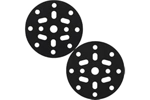 Shineboc Multifuncional Almohadilla protectora Ø 150mm 17-agujeros, 2 piezas, para proteger los discos de lijado con revestimiento de terciopelo