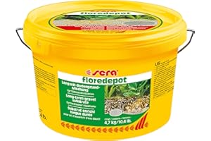 sera floredepot 4.7 KG | Terre de Fond pour Plantes d'aquarium 4.700 g | favorise l'enracinement | apport de nutriments Pendant l'enracinement