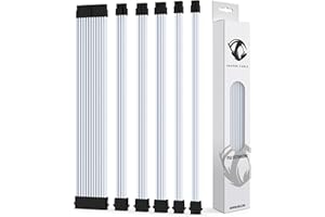 REAPER CABLE Reaper zestaw przedłużający z przewodem, 1 x 24-biegunowy, 2 x 8-biegunowy, 2 x 6-biegunowy, 1 x 4-biegunowy, z grzebieniami, 30 cm, biały