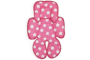 OLO BABY OLOBABY Total Body Support Infant Snuzzler Reducer Head and Body Support Anti allergic Cotton (SM pink & grey star)