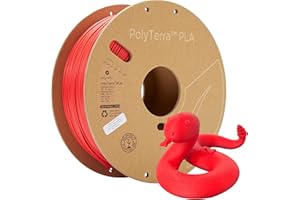 Filament d'impression 3D Polymaker - PLA - 1,75 mm - 1 kg - Rouge - Mat