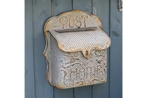 BIG FORTUNE Boîte aux Lettres Vintage - Support Mural extérieur - Style Antique - Style rétro - Décoration d'intérieur - Style rétro - avec Motif Oiseau - Message - Décoration de Jardin