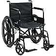 Expertomind Foldable Wheel Chair | Lightweight & User-Friendly | Adjustable Footrests & Calf Supports | For Old People & Patients | Wide Comfortable Seat & Padded Armrests | Mag Wheels & Dual Brakes
