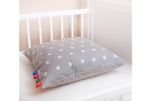 GLOCAL BERLIN Amilian® Dekokissen Kissenbezug Kissen Kuschlig Flauschig 40cm x 40cm Sternchen grau/grau