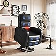 FLEXISPOT Recliner Armchair Recliner Chair Riser and Recliner Chairs Recliner Sofa Electric Lift Recliner for Elderly Dark Black