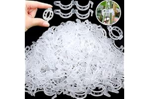 AHLMA 300 Clips de Support pour Plantes Support Tomates Potager en Plastique Attache Plante Grimpante Adaptées aux Fruits et légumes, tiges de Plantes, Petits Arbres, etc