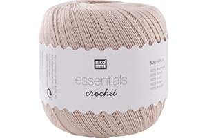 Rico Design Essentials Crochet, 100% Coton, Poudre