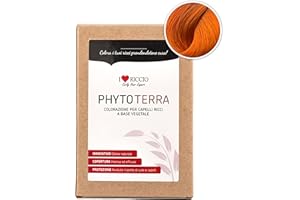 ILOVERICCIO I Love Riccio PhytoTerra Colorazione per Capelli Ricci a Base Vegetale, Colore Capelli Naturale, Tonalizzante Capelli Ricci, Ravviva e Rafforza i Riflessi, Nuance Albicocca, 80 g