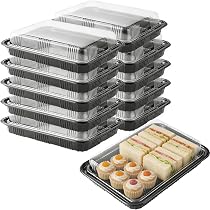 Vassoi Per Sandwich Con Coperchio, Riutilizzabili, In Plastica, Per