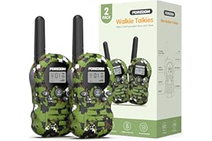 FOREDOM Walkie Talkies für Kinder Walkie Talkies Funkgeräte Set Spielzeug für Jungen & Mädchen 3-12 Jahre, Geschenke Outdoor-Abenteuer – 2er Set