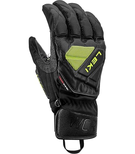 LEKI Griffin Prime 3D Gants De Ski – Cuir De Chèvre, Isolation PrimaLoft, Doigts Préformés – Homme Et Femme