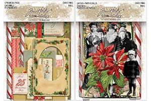 Tim Holtz Idea-ology Christmas 2025 Ephemera & Layers + Paper Dolls - 2 Item Bundle