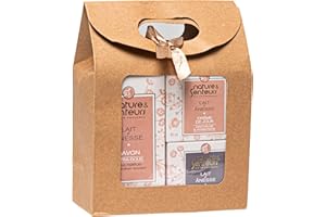 NATURE & SENTEURS DE PROVENCE Routine visage au lait d'ânesse bio ● Savon masque, crème de jour, crème de nuit ● Fabrication française ● Peaux mixtes et matures ● Nature & Senteurs