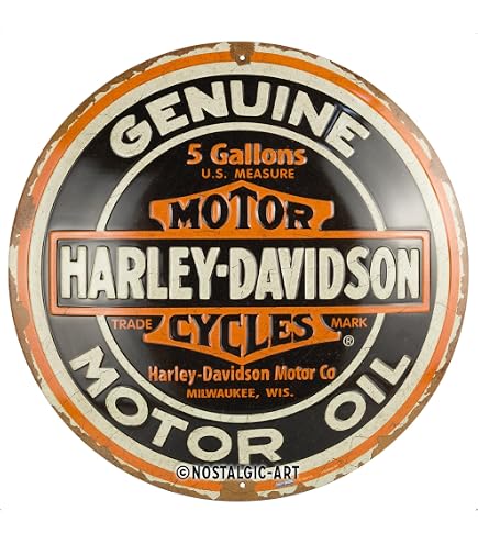 Plaque murale - Mancave - Harley Davidson - Vintage - Rétro