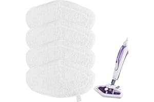 YMJD 4 Vadrouilles de Rechange Lavables pour Polti Vaporetto Brosse Vaporforce PAEU0332, Lingettes Reutilisable Pour Brosse PAEU0332 Polti Vaporetto