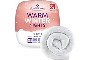 Slumberdown Warm Winter Nights Double Duvet 13.5 Tog - Thick & Cosy Quilt for Cold Weather | Soft Touch Cover, Non-Allergenic, Machine Washable, UK-Made Bedding (200 x 200cm)