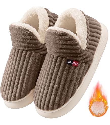 Generisch Hausschuhe Damen Herren - Winter Warme Ge Produktbild-Vorschau 4